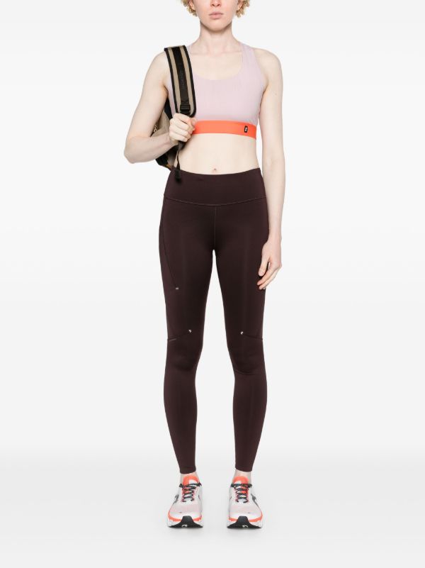 Browns On Running Pink Pace Colour-Block Sports Bra | Browns Sports Bras