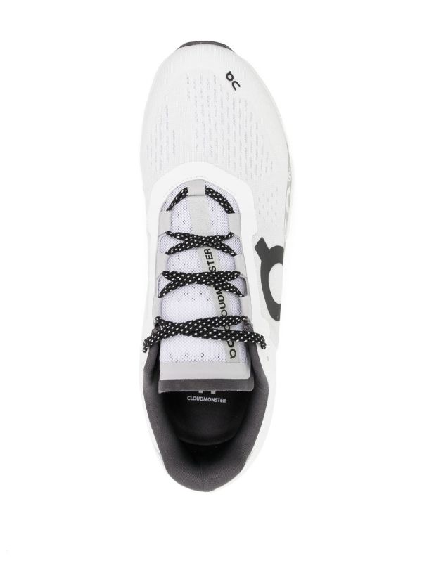 Browns On Running White Cloudmonster Low-Top Sneakers | Browns Low-Tops