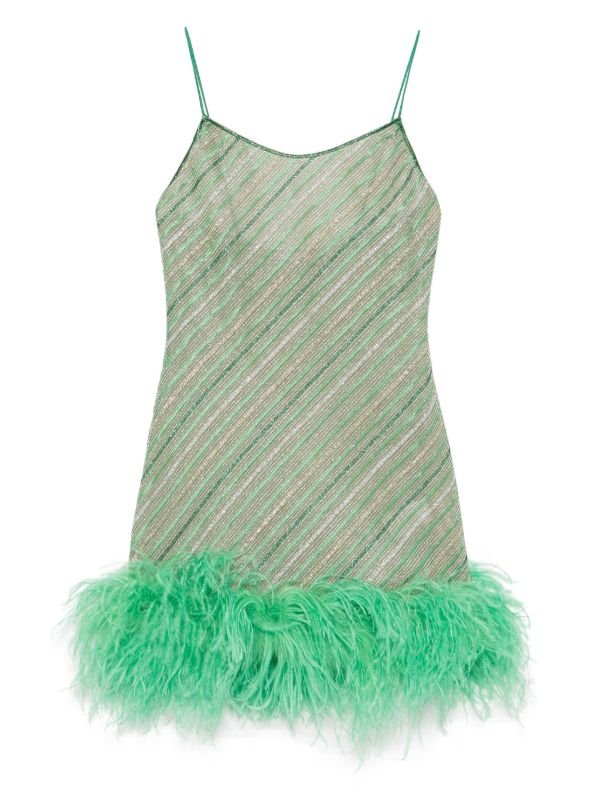 browns Oséree feather-trim mini dress | Browns Cocktail & Party Dresses