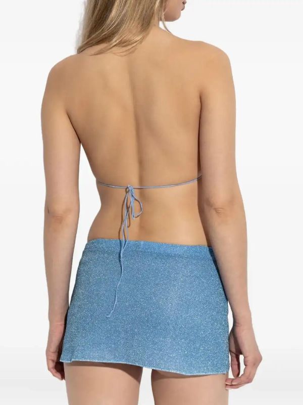 Browns Oséree Glitter-detailing Mini Skirt | Browns Fitted Skirts