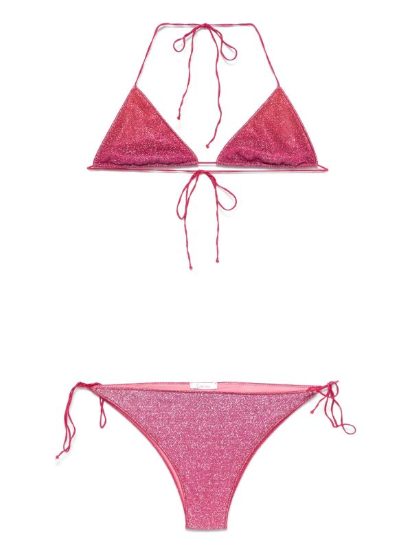 browns Oséree Pink Lumière Bikini Set | Browns Bikinis