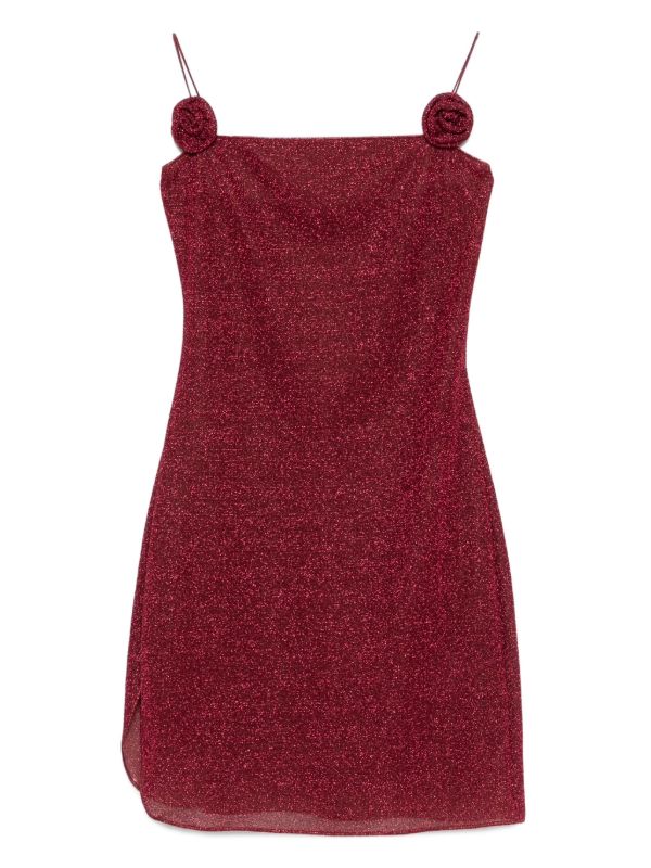 browns Oséree rose-appliqué mini dress | Browns Cocktail & Party Dresses