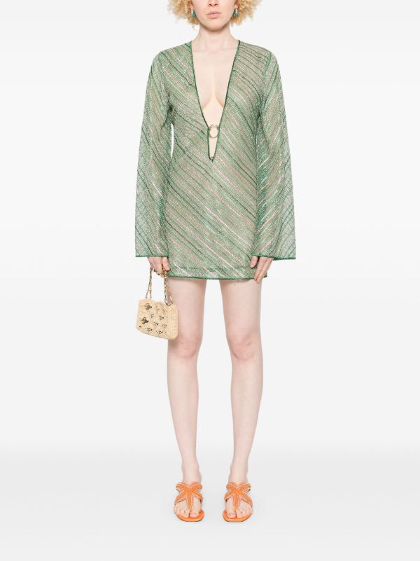 Browns Oséree Striped Mini Dress | Browns Cocktail & Party Dresses