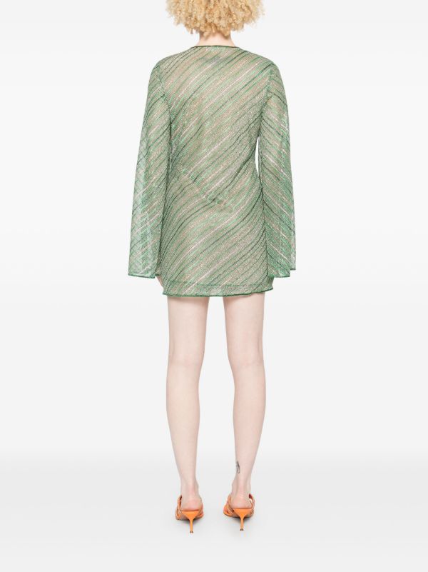 Browns Oséree Striped Mini Dress | Browns Cocktail & Party Dresses