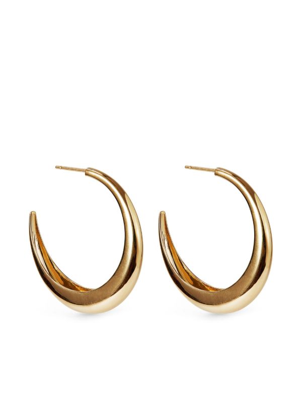 browns Otiumberg 14K gold vermeil Graduated large hoop earrings | Browns Earrings