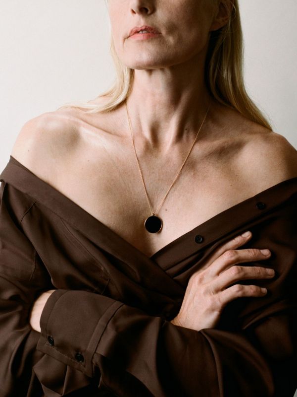 Browns Otiumberg 14K Gold Vermeil Onyx Necklace | Browns Necklaces
