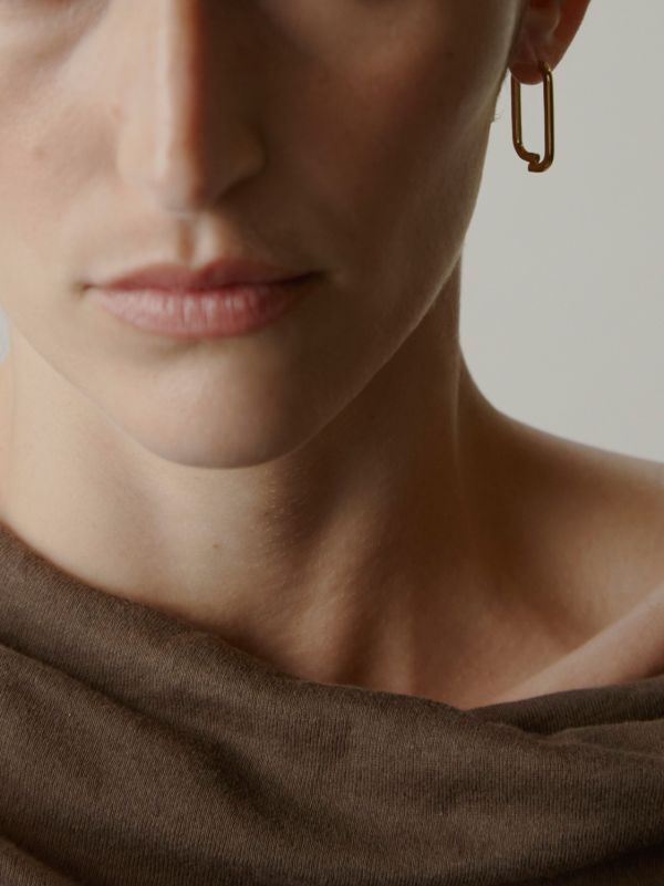 Browns Otiumberg 14K Gold Vermeil Paperclip Earrings | Browns Earrings