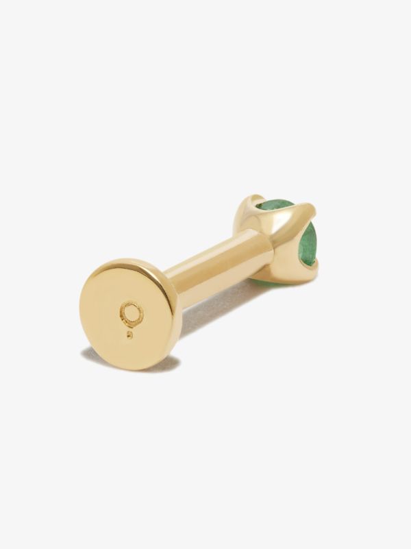 Browns Otiumberg 14K Yellow Gold Emerald Single Stud Earring | Browns Fine Earrings