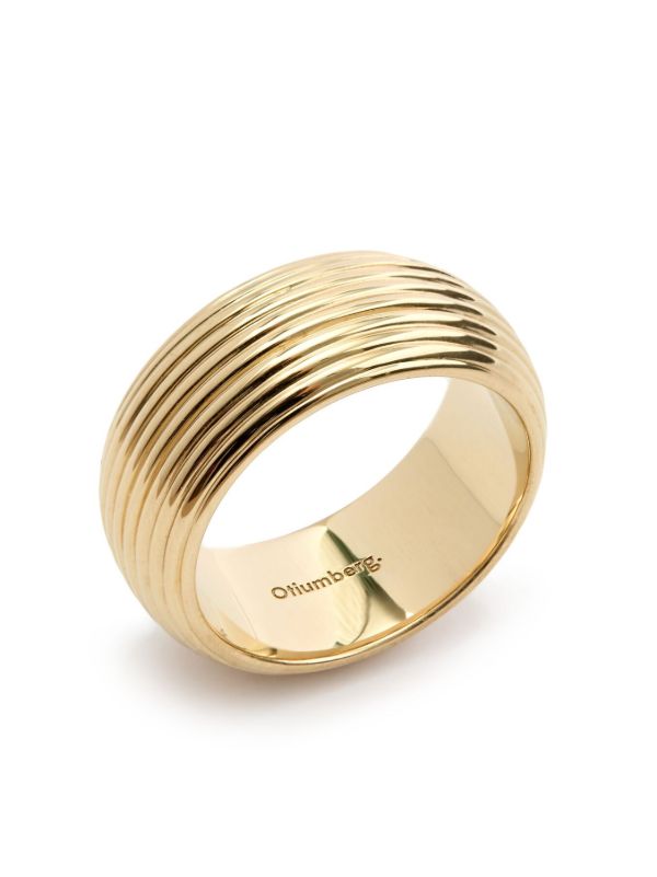 browns Otiumberg 14K Yellow Gold Vermeil Textured Ring | Browns Rings