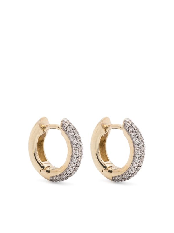 browns Otiumberg 9K Yellow Gold Diamond Earring | Browns Fine Earrings