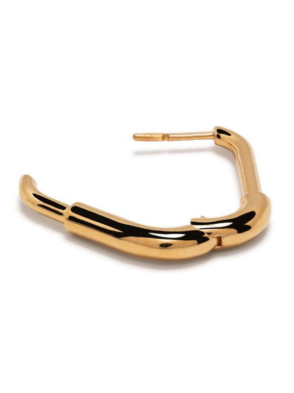 Browns Otiumberg Gold Vermeil Large Staple Hoop Earrings | Browns Fine Earrings