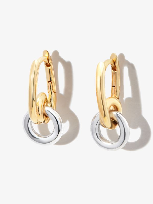 browns Otiumberg gold vermeil Loop Drop hoop earrings | Browns Earrings