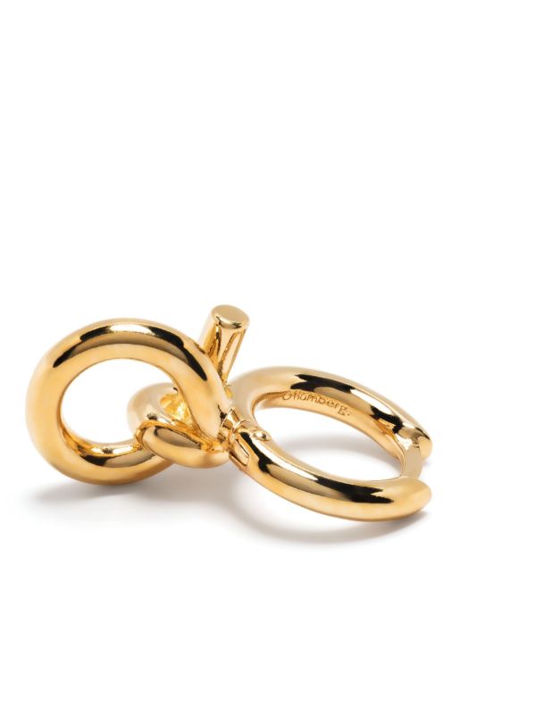 Browns Otiumberg Gold Vermeil Tied Hoop Earrings | Browns Fine Earrings