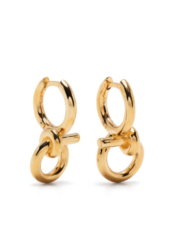 browns Otiumberg gold vermeil Tied hoop earrings | Browns Fine Earrings