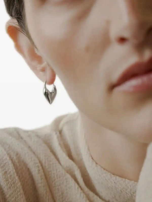Browns Otiumberg Heart Hoop Earrings | Browns Earrings