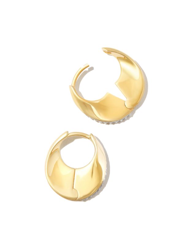 Browns Otiumberg Yellow Gold Vermeil Siren Topaz Hoop Earrings | Browns Earrings