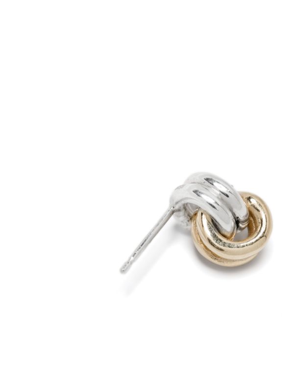 Browns OUIE 14K Gold And Sterling Silver Keyring Single Earrings | Browns Earrings