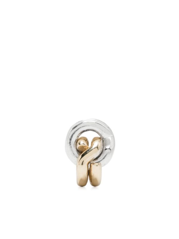 browns OUIE 14K Gold And Sterling Silver Keyring Single Earrings | Browns Earrings
