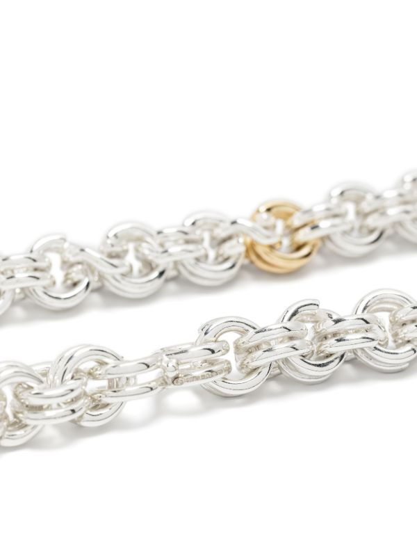 Browns OUIE 14K Yellow Gold And Sterling Silver Keyring Necklace | Browns Necklaces