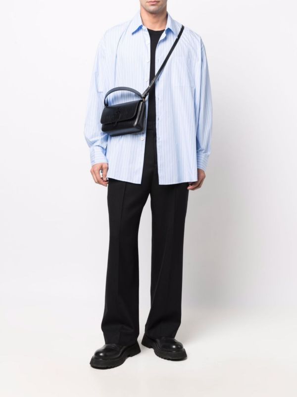Browns OUR LEGACY Black Borrowed Chino Wool Trousers | Browns Wide Leg Pants