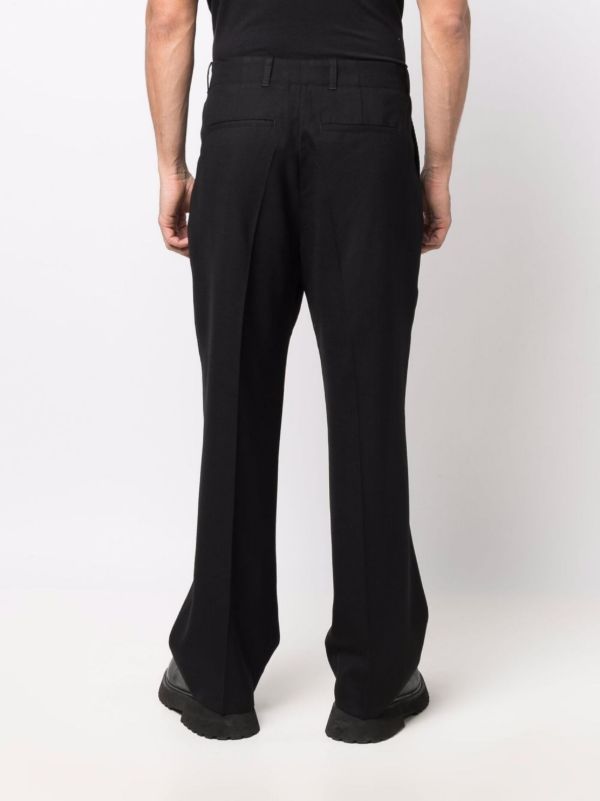 Browns OUR LEGACY Black Borrowed Chino Wool Trousers | Browns Wide Leg Pants