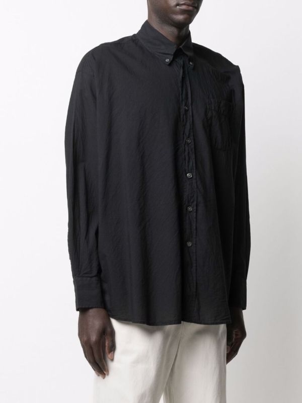Browns OUR LEGACY Black Borrowed Cotton Shirt | Browns Shirts