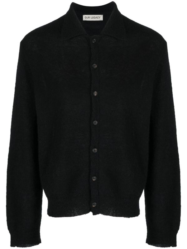 browns OUR LEGACY Black Button-Up Cardigan | Browns Cardigans
