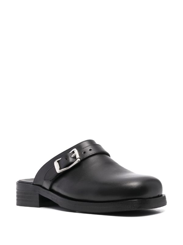 Browns OUR LEGACY Black Camion Leather Mules | Browns Sandals