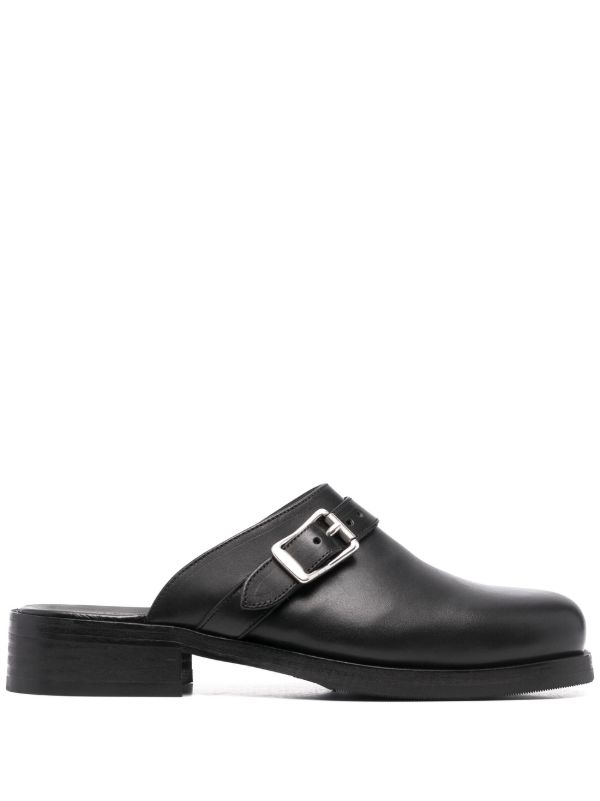 browns OUR LEGACY black Camion leather mules | Browns Sandals