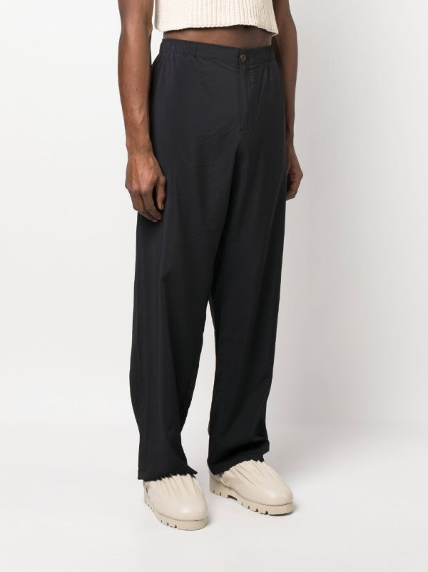Browns OUR LEGACY Black Luft Straight Leg Trousers | Browns Loose Fit Pants