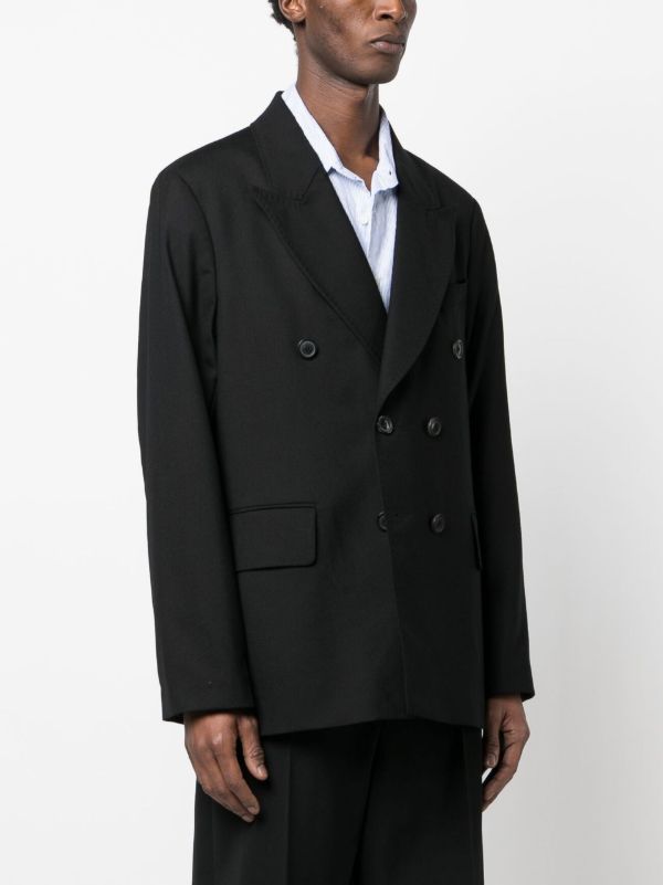 Browns OUR LEGACY Black Unconstructed Double-Breasted Blazer | Browns Blazers
