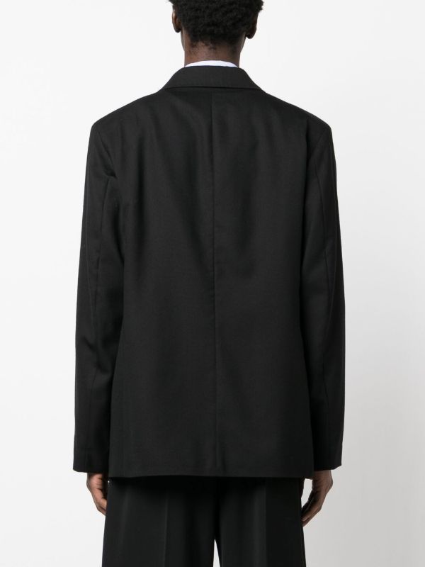 Browns OUR LEGACY Black Unconstructed Double-Breasted Blazer | Browns Blazers