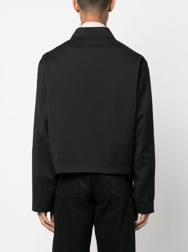 Browns OUR LEGACY Black Zip-Up Virgin Wool Jacket | Browns Shirt Jackets