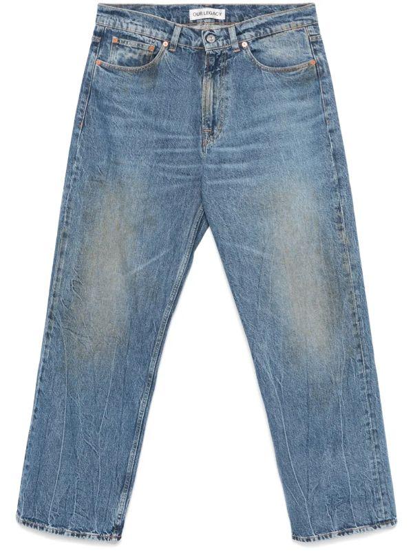 browns OUR LEGACY Blue Third Cut Jeans | Browns Regular & Straight-Leg Jeans