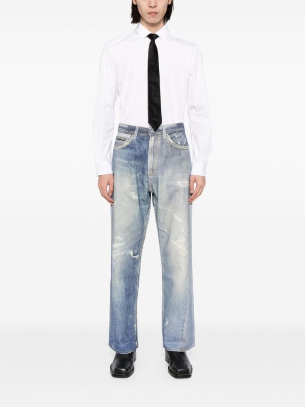 Browns OUR LEGACY Blue Third Cut Jeans | Browns Wide-Leg Jeans
