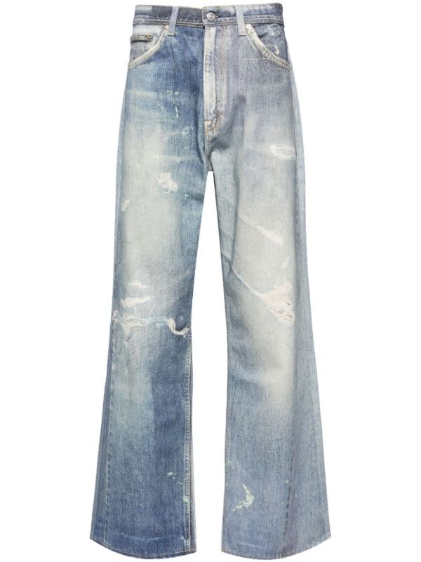 browns OUR LEGACY Blue Third Cut Jeans | Browns Wide-Leg Jeans