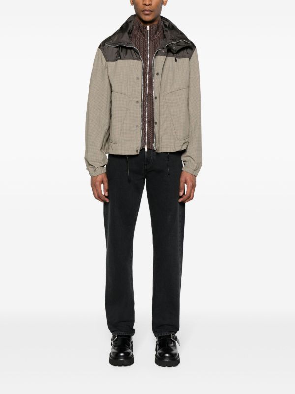 Browns OUR LEGACY Brown Shigatsu Plaid-Check Hooded Jacket | Browns Hooded Jackets