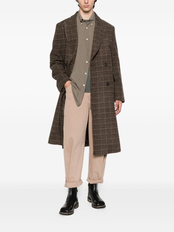 Browns OUR LEGACY Checked Double-breasted Coat | Browns Double Breasted Coats