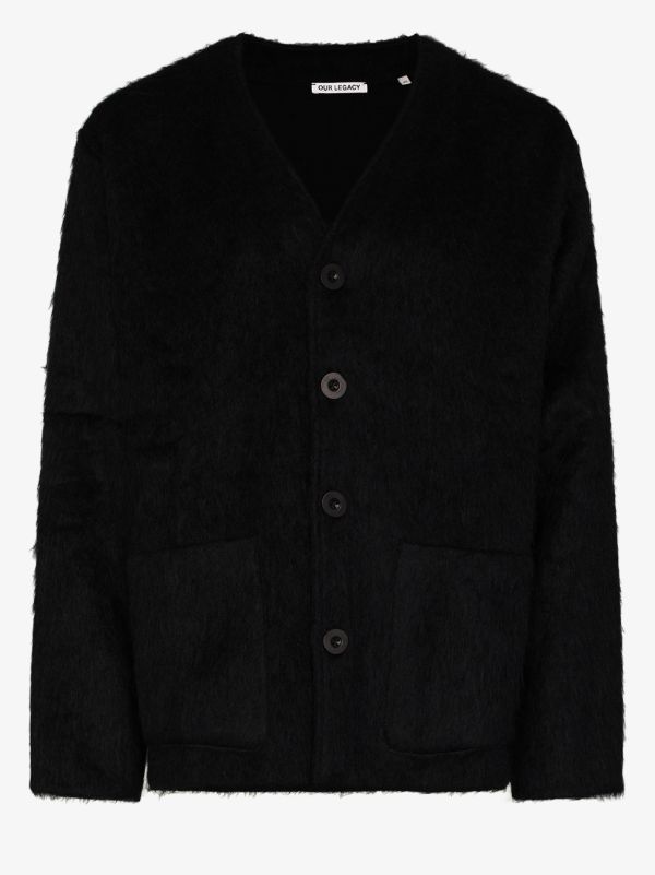 browns OUR LEGACY fluffy Button-Up Cardigan | Browns Cardigans
