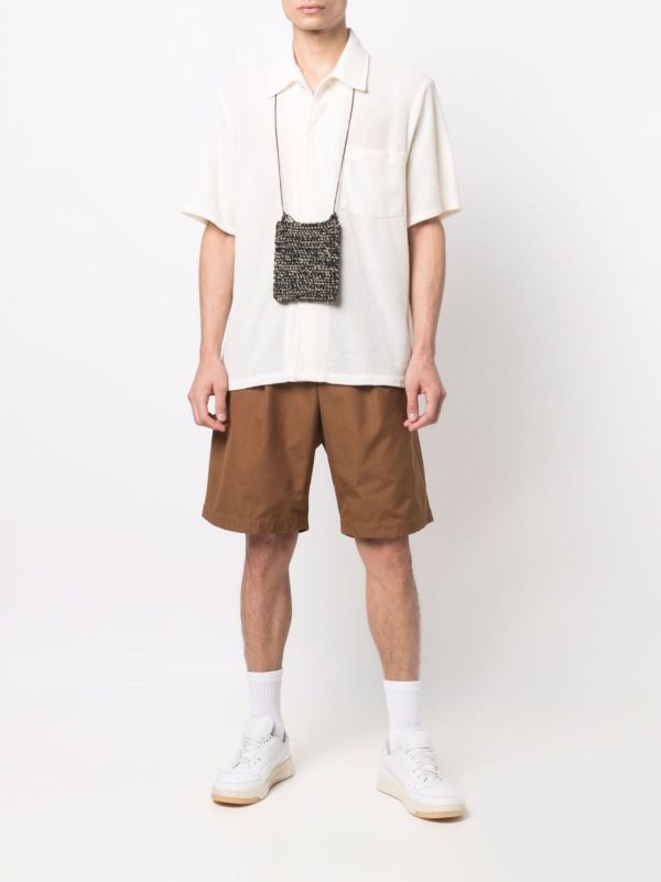 Browns OUR LEGACY White Short-Sleeve Textured Shirt | Browns Shirts