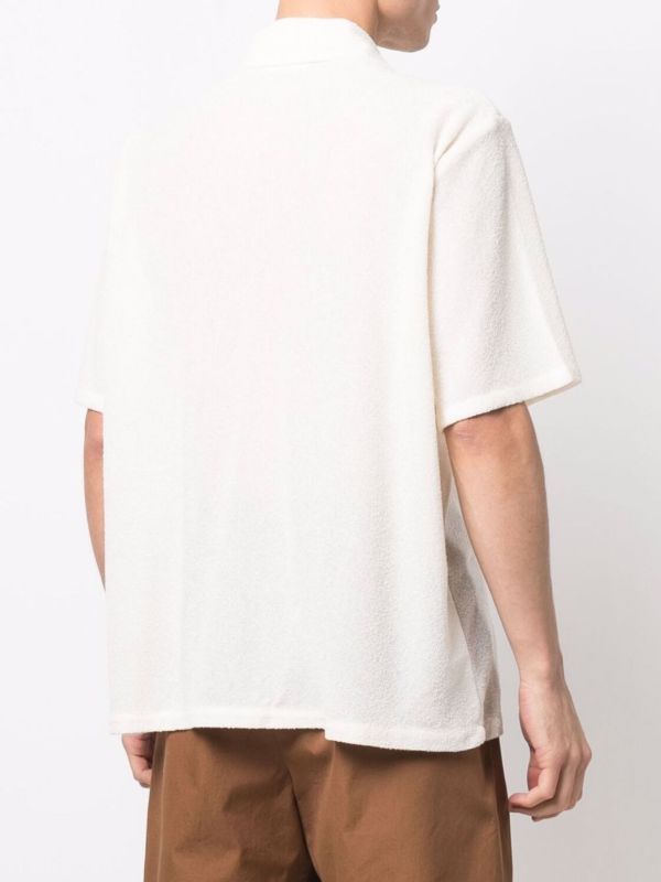 Browns OUR LEGACY White Short-Sleeve Textured Shirt | Browns Shirts
