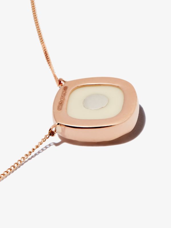 Browns Pascale Monvoisin 9K Rose Gold Pierrot No.2 Diamond Necklace | Browns Fine Necklaces