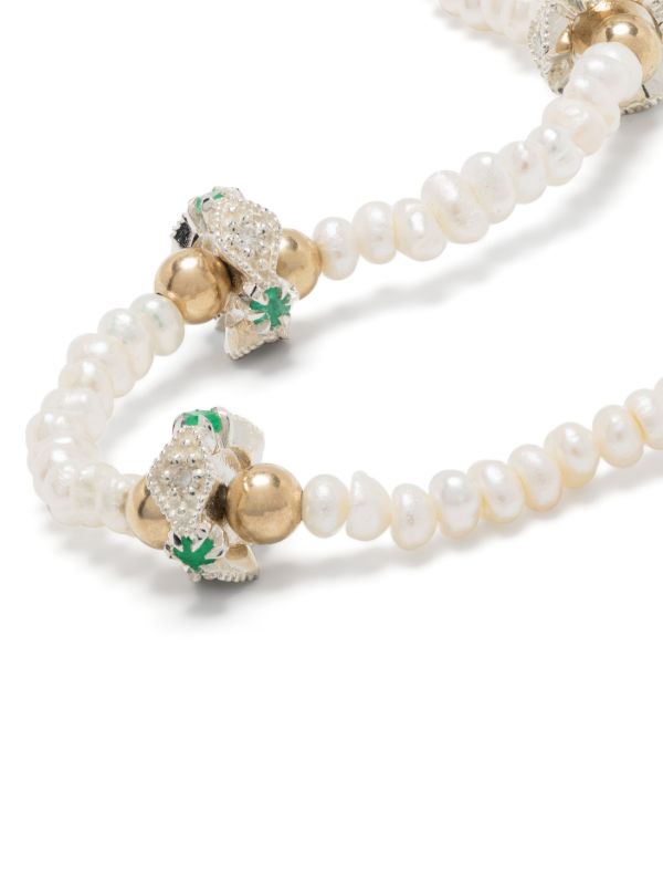 Browns Pascale Monvoisin 9K Yellow Gold Chelsea N°2 Pearl And Diamond Bracelet | Browns Fine Bracelets