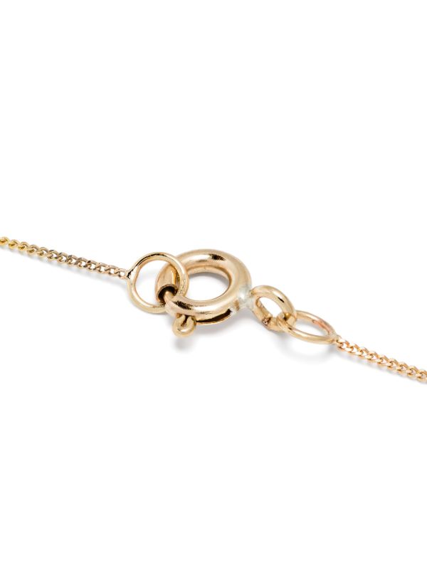 Browns Pascale Monvoisin 9K Yellow Gold Orso Aquamarine And Diamond Necklace | Browns Fine Necklaces