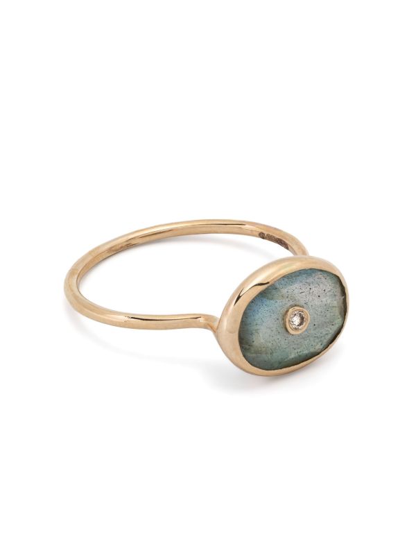browns Pascale Monvoisin 9K Yellow Gold Orso Labradorite Ring | Browns Fine Rings