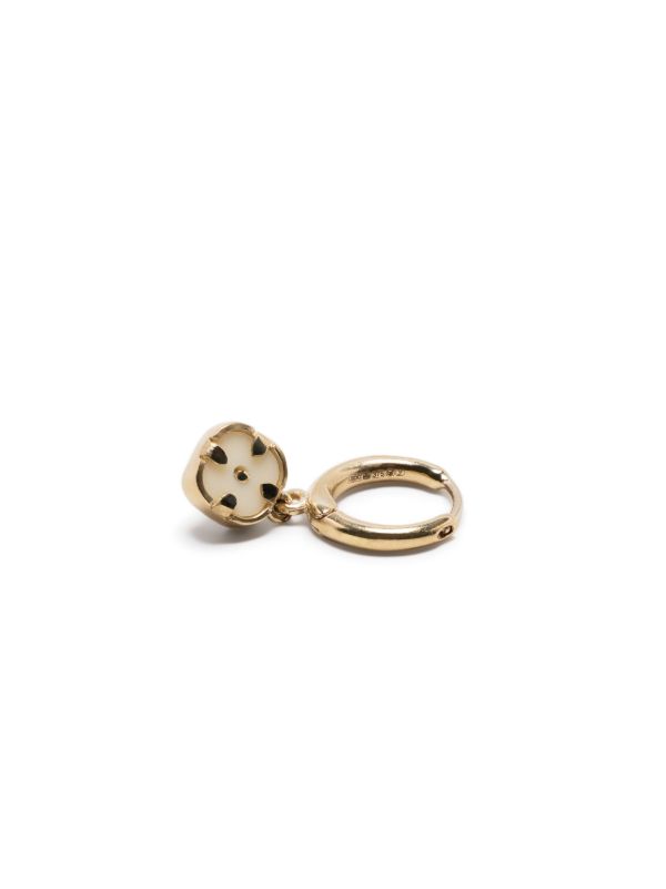 Browns Pascale Monvoisin 9K Yellow Gold Pierrot Diamond Hoop Earring | Browns Fine Earrings