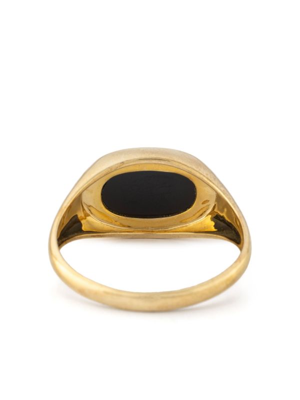 Browns Pascale Monvoisin Gold Onyx And Diamond Ring | Browns Rings