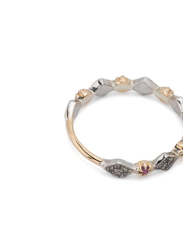 Browns Pascale Monvoisin Gold Plated Sterling Silver Ava No. 1 Sapphire And Diamond Ring | Browns Fine Rings