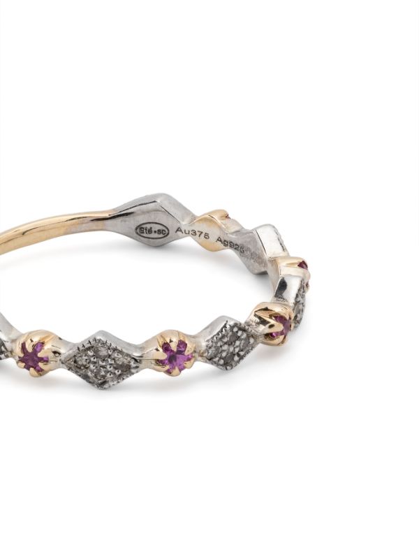 Browns Pascale Monvoisin Gold Plated Sterling Silver Ava No. 1 Sapphire And Diamond Ring | Browns Fine Rings