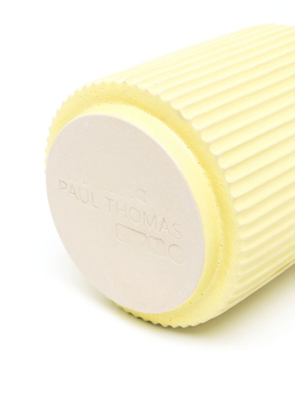 Browns PAUL THOMAS X EMMA PAYNE Yellow Small Ridged Vase | Browns Vases